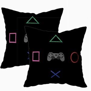 Soft Pillow Case (Pack of 2 ) 18*18" Gaming Pillow Covers Pillow Cases / CASE on